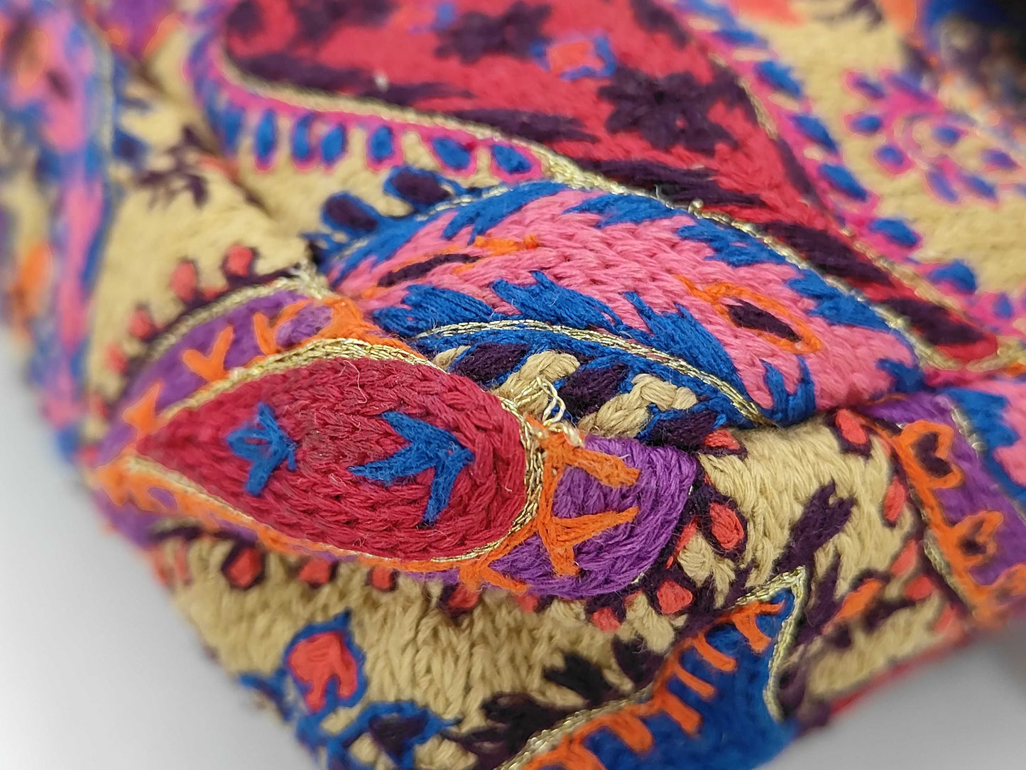 Fendi Mamma Baguette Embroidered Shoulder Bag