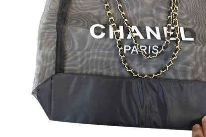 Chanel Mesh Tote Bag / Gold Chain