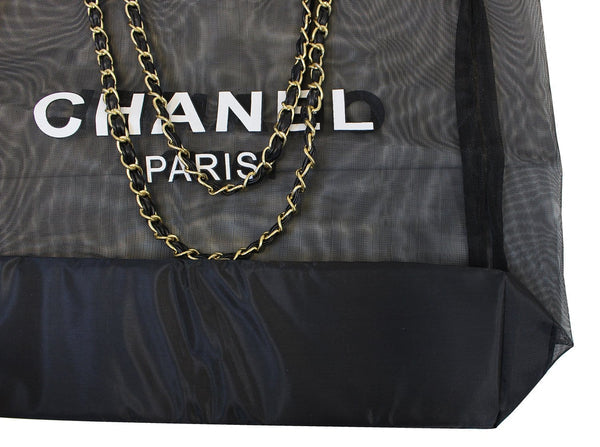 Chanel Mesh Tote Bag / Gold Chain