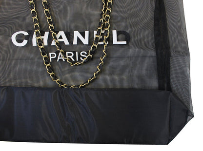 Chanel Mesh Tote Bag / Gold Chain