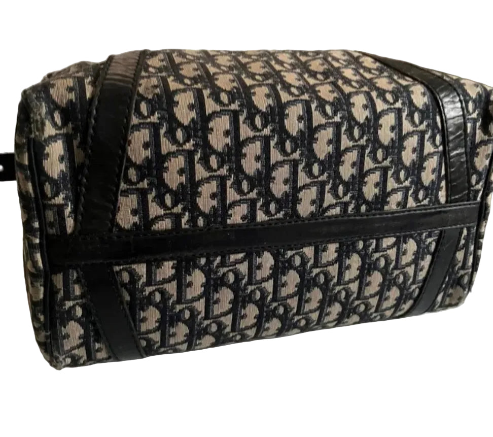 Dior Trotter Handbag Navy Monogram