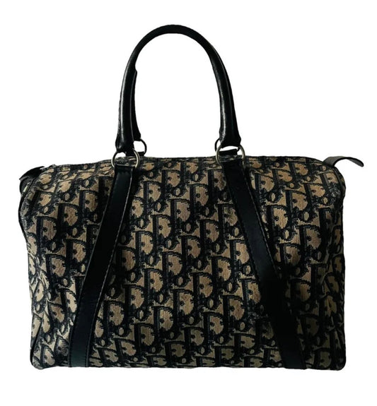 Dior Trotter Handbag Navy Monogram