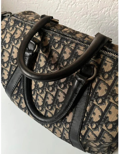 Dior Trotter Handbag Navy Monogram