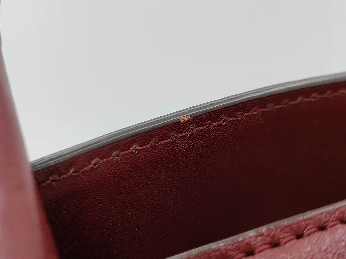 Coach Signature Satchel Bag - Bordeaux / Crème