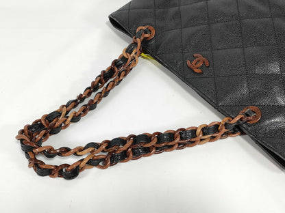 Chanel quilted shopper bag