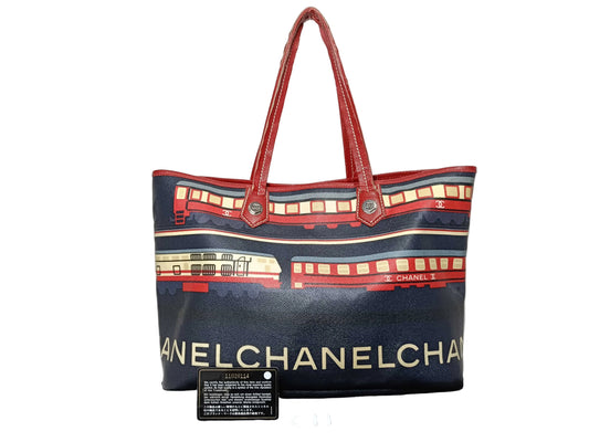 Chanel Paris Train shopper tote bag