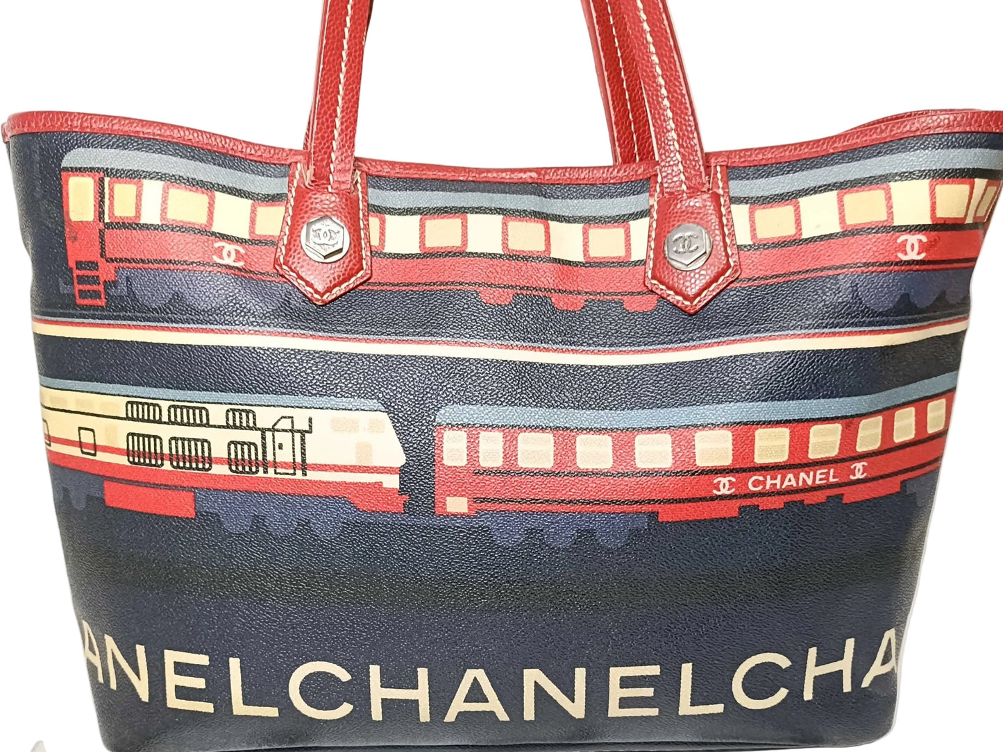 Chanel Paris Train shopper tote bag