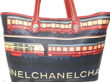 Chanel Paris Train shopper tote bag
