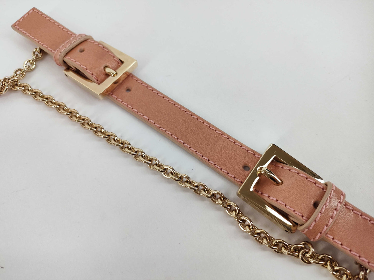 Fendi Mamma Baguette Double Chain Shoulder Bag