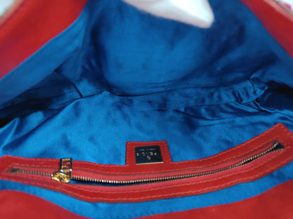 Fendi Mamma Baguette Embroidered Shoulder Bag